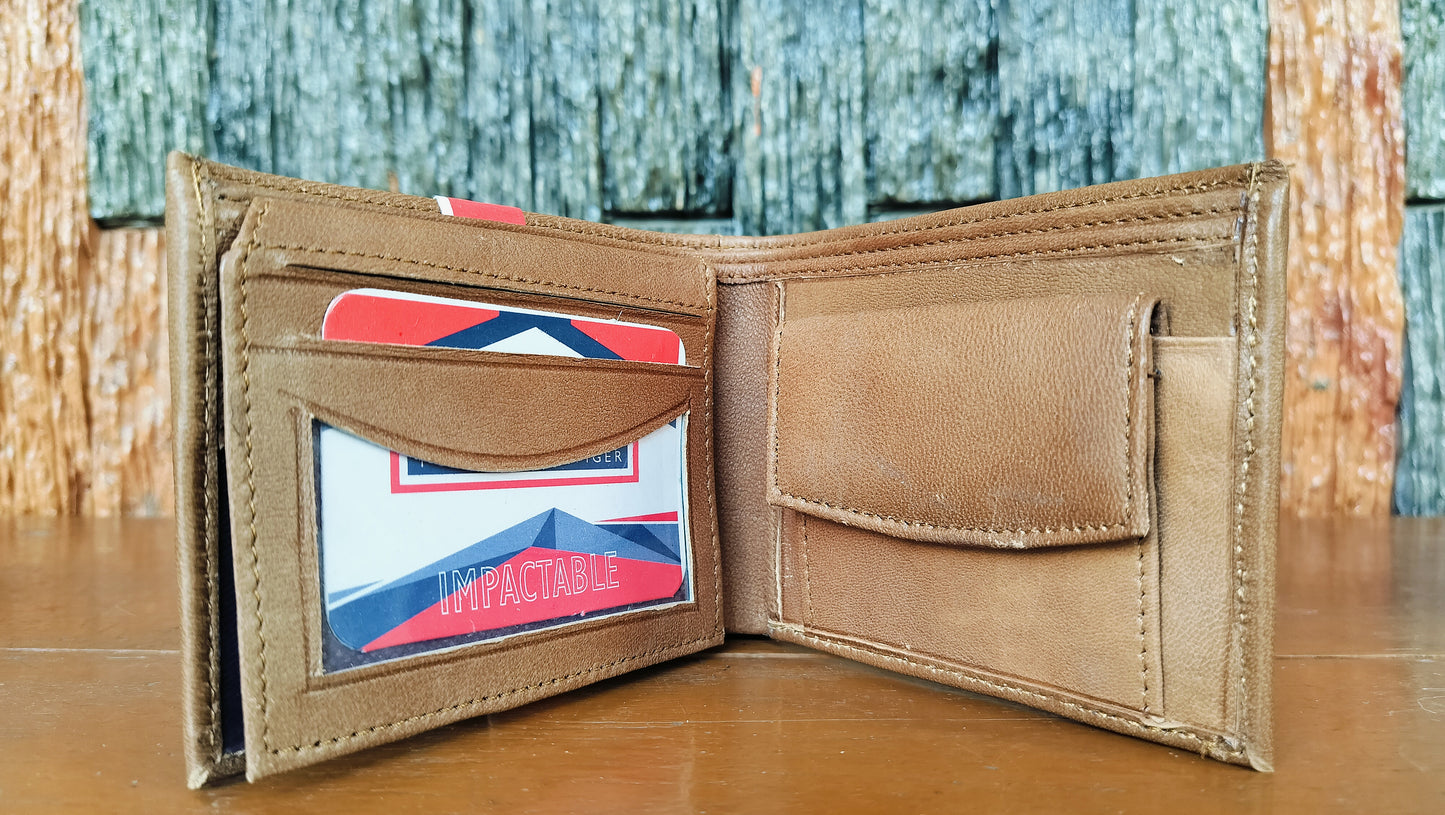 Tommy Hilfiger Tan color Bi-fold first copy Wallet