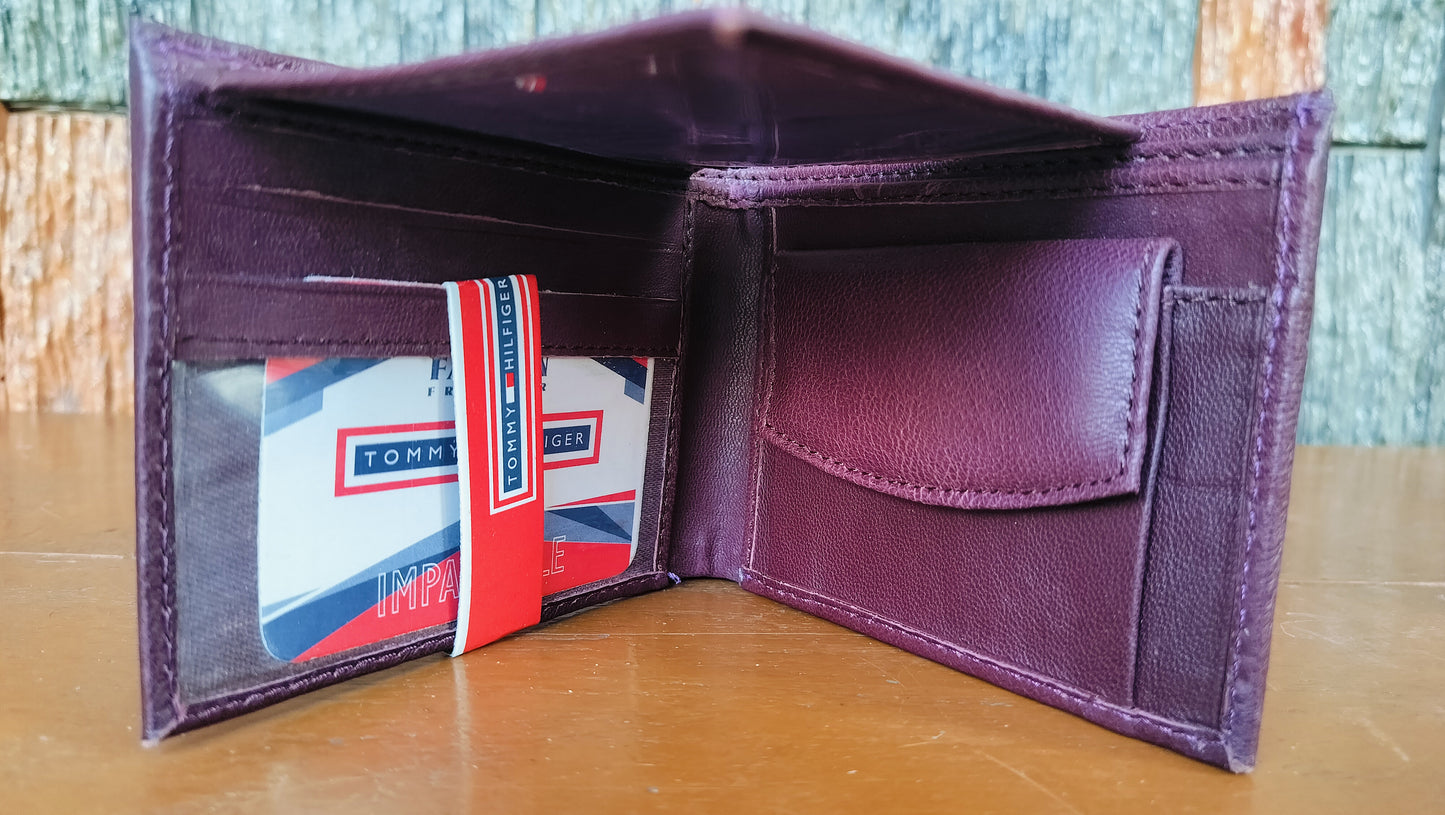 Tommy Hilfiger Red color Bi-fold first copy Wallet