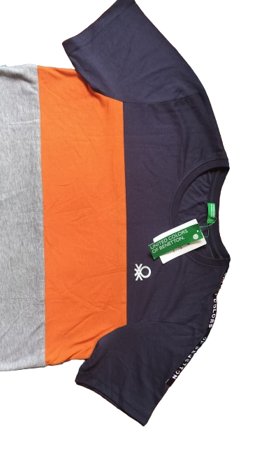 Union color of benetton T-shirt for Men