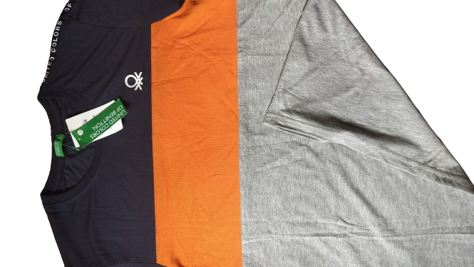 Union color of benetton T-shirt for Men