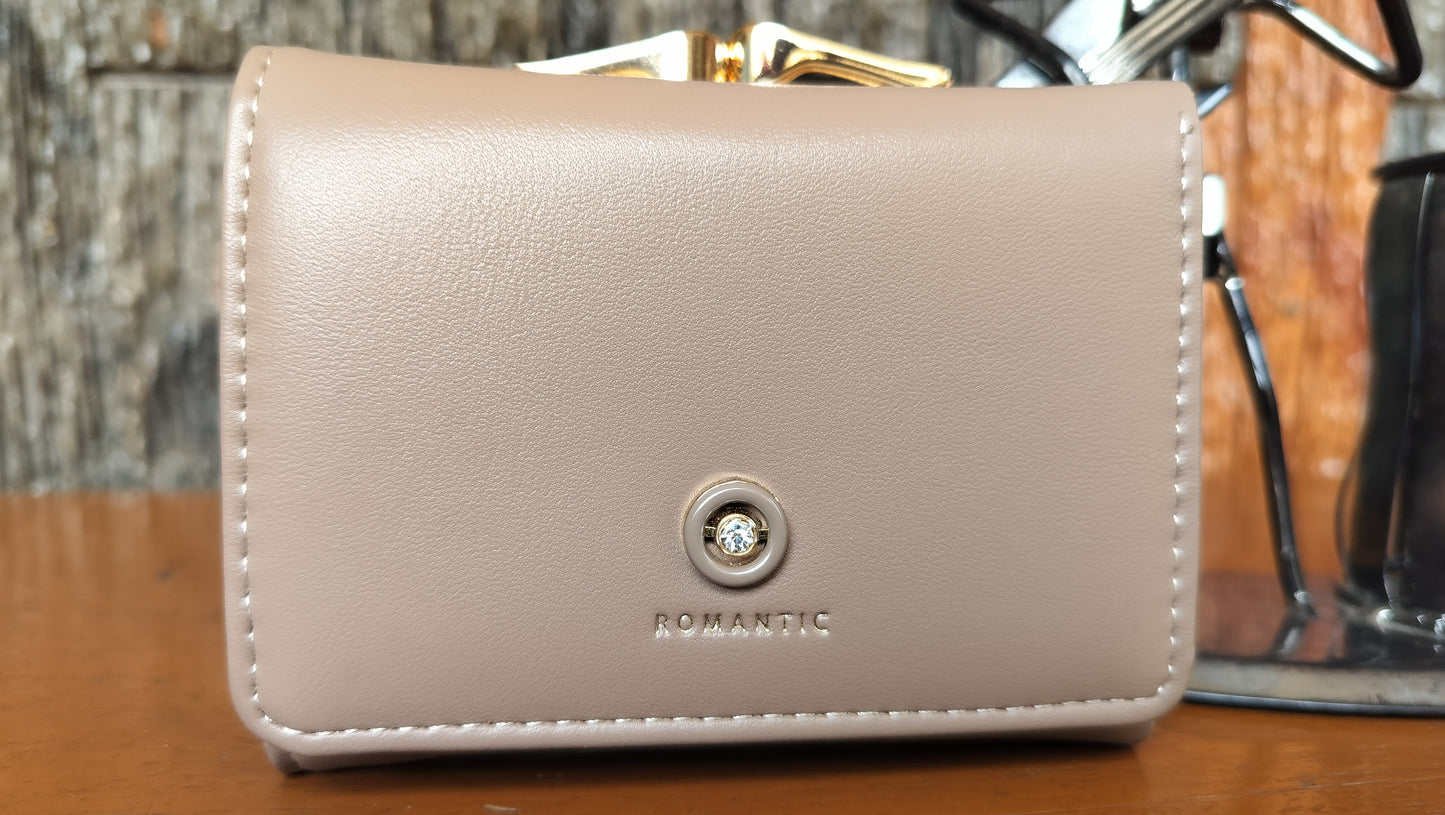 Romantic Branded Women Tri-Fold brown Wallet