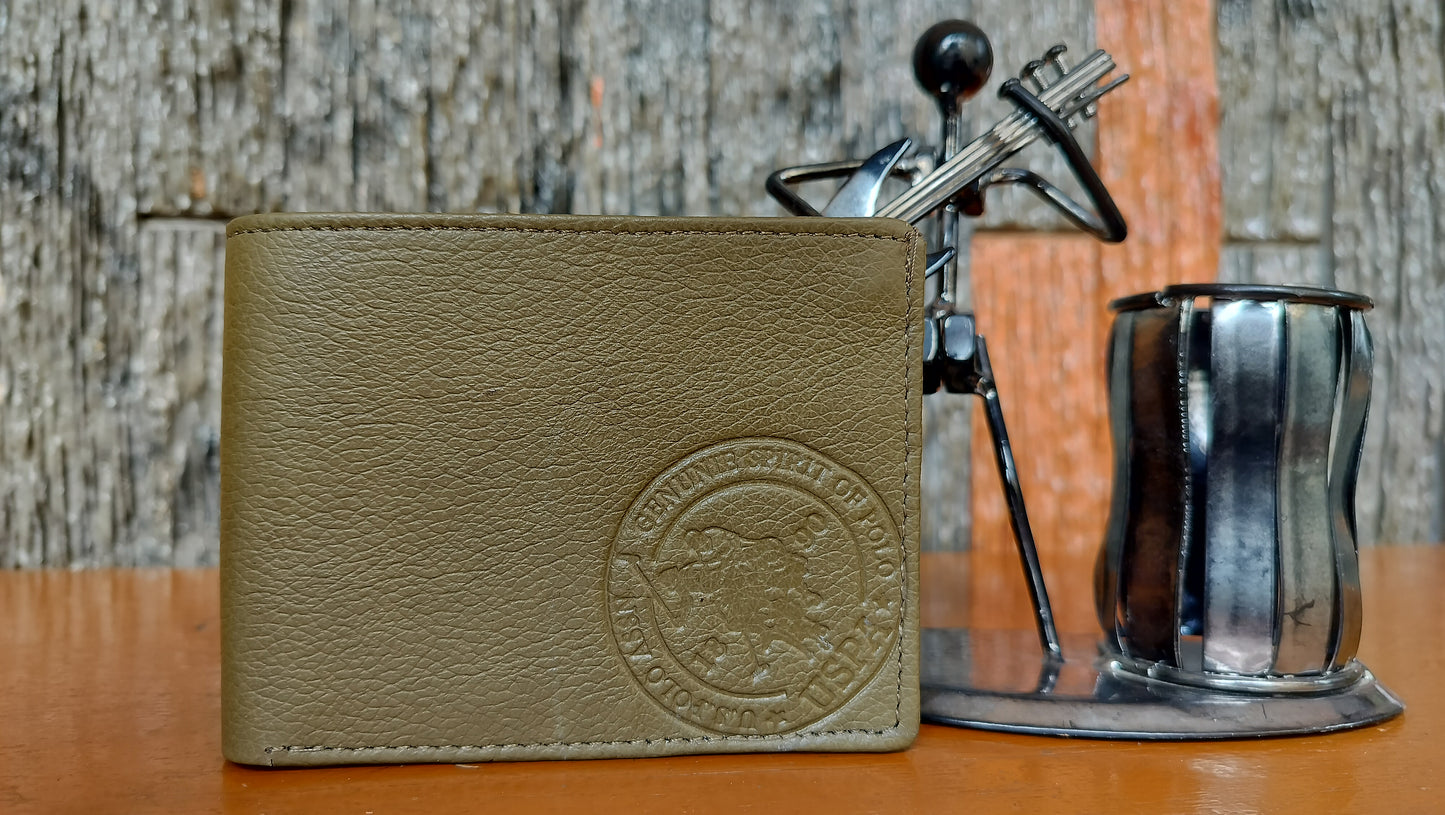 US POLO - latest Beige color Bi-fold first copy Wallet