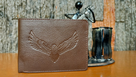 Hawk Wings - Eagle Printed Dark Brown color Bi-fold first copy Wallet