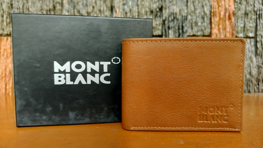 Mont Blank- Brown color Bi-fold first copy Wallet