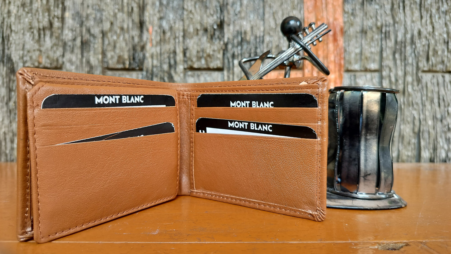 Mont Blank- Brown color Bi-fold first copy Wallet