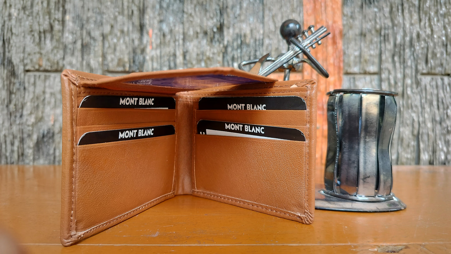 Mont Blank- Brown color Bi-fold first copy Wallet