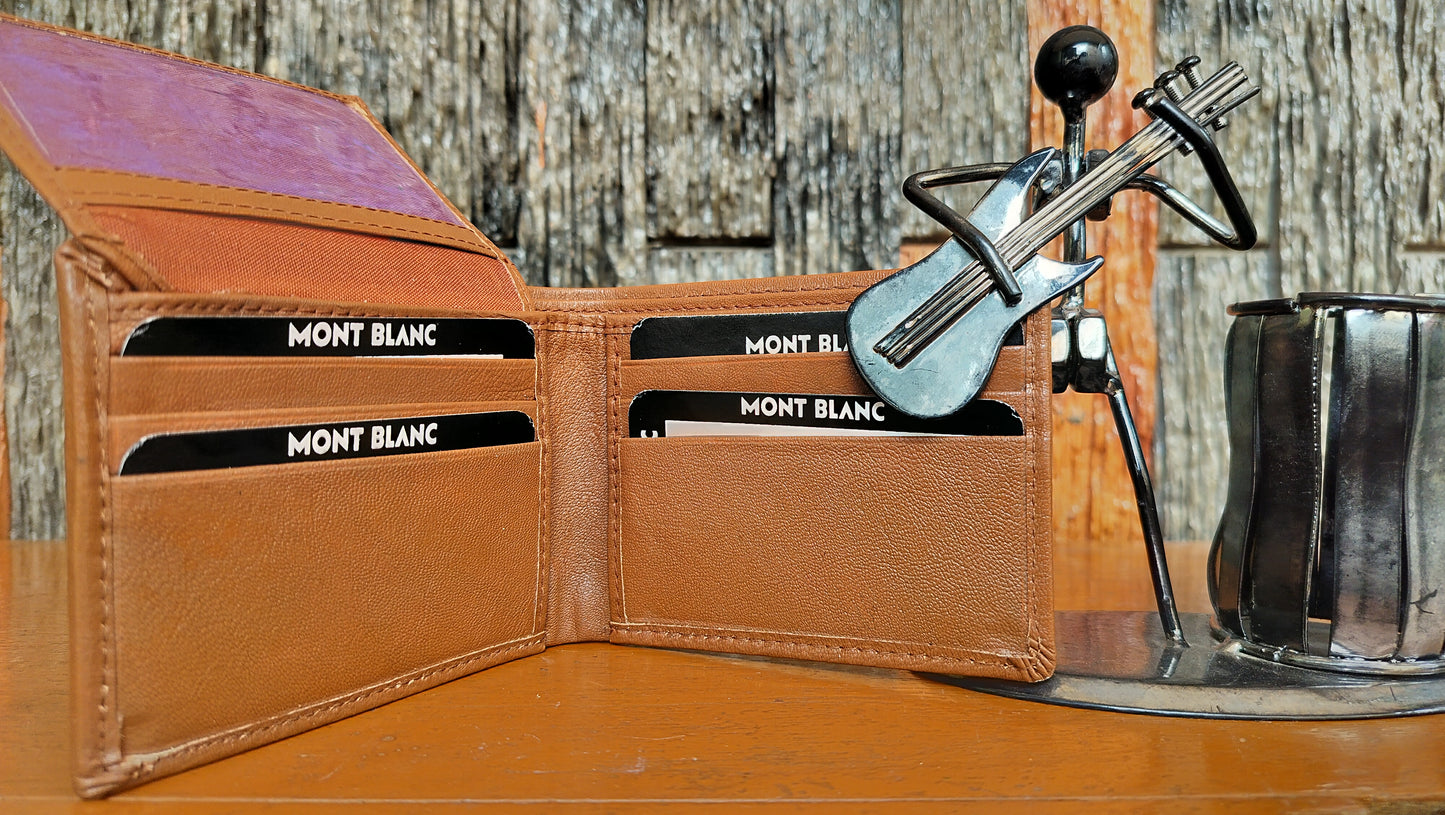 Mont Blank- Brown color Bi-fold first copy Wallet