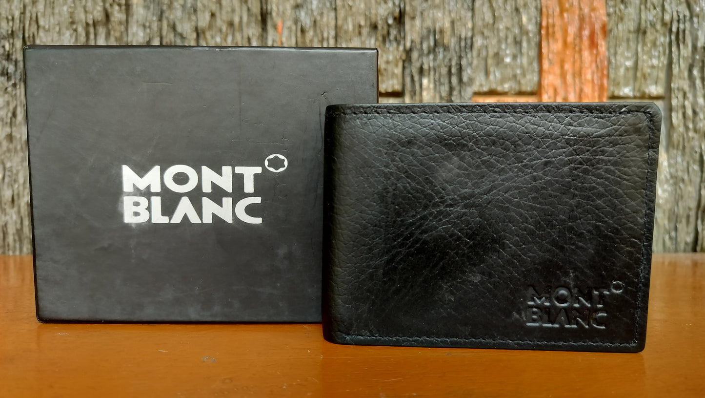 Mont Blank- Black color Bi-fold first copy Wallet