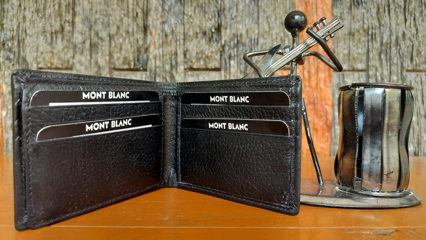 Mont Blank- Black color Bi-fold first copy Wallet