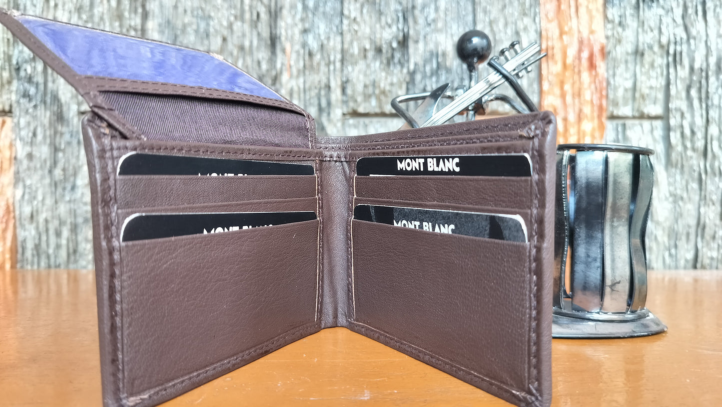 Mont Blank- Dark Brown color Bi-fold first copy Wallet