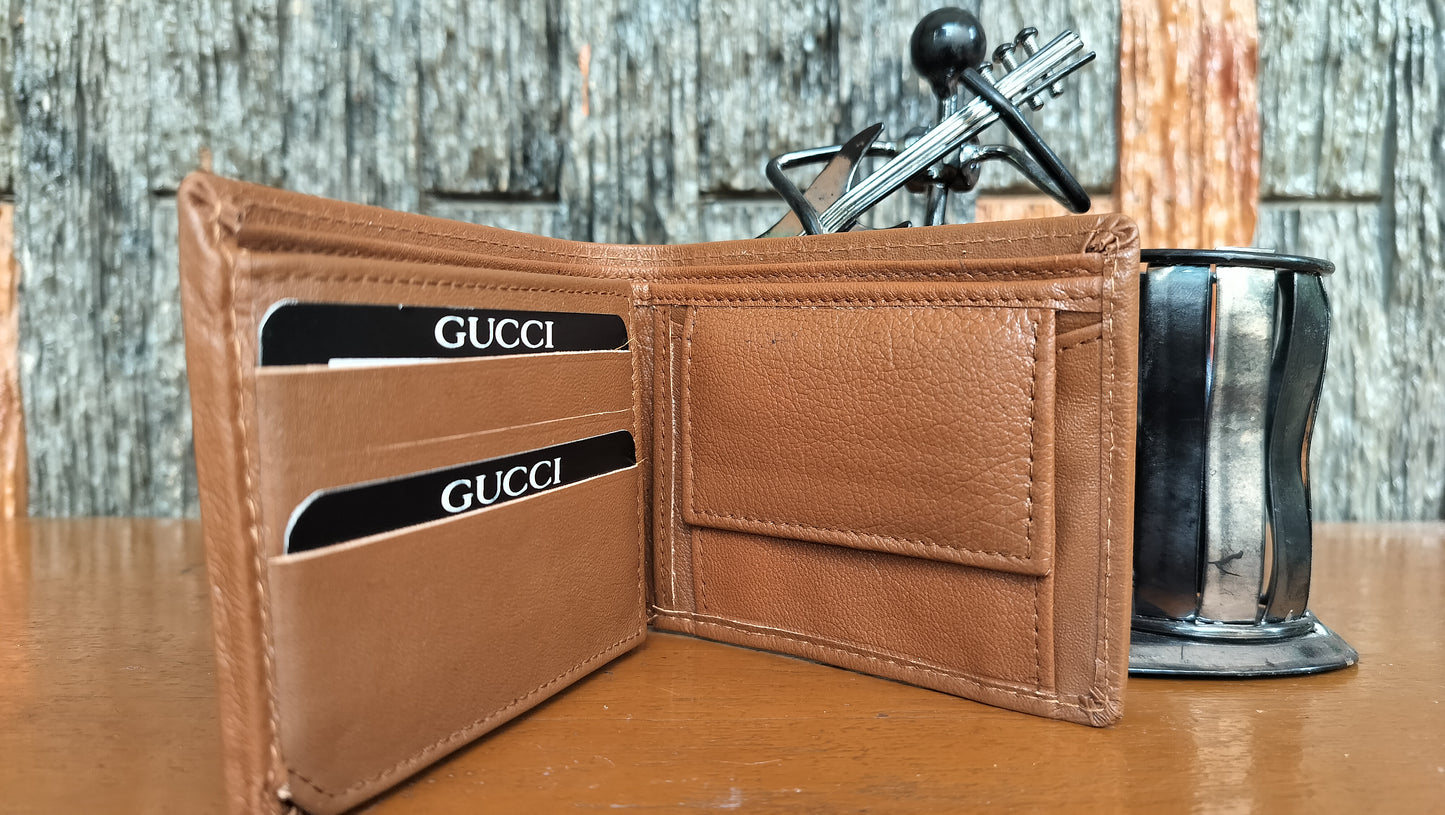 GUCCI - Light Brown color Bi-fold first copy Wallet