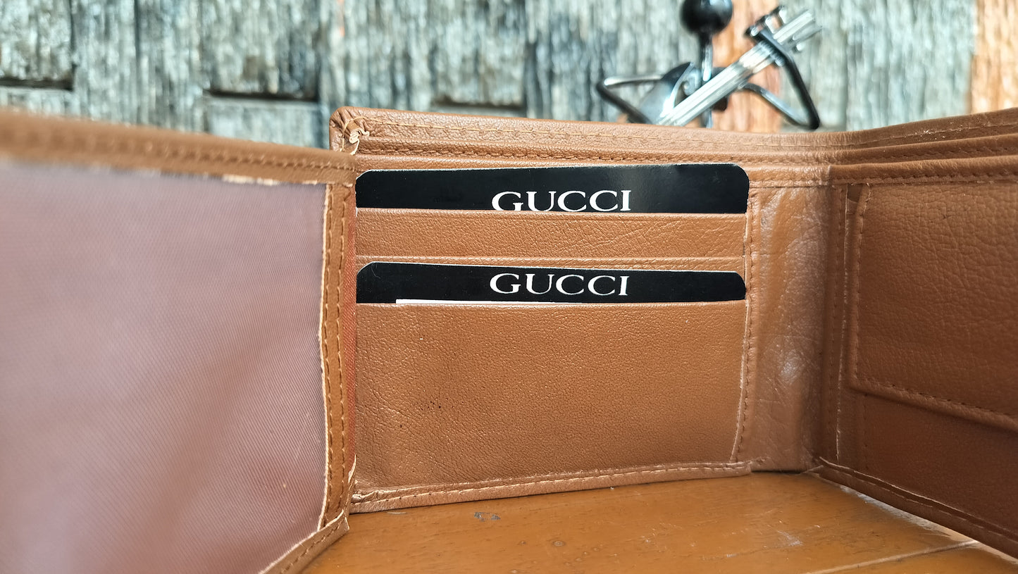 GUCCI - Light Brown color Bi-fold first copy Wallet