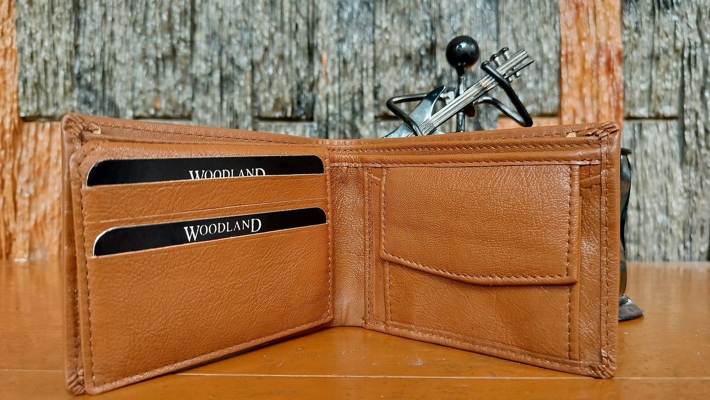 Woodland- Light Brown color Bi-fold first copy Wallet