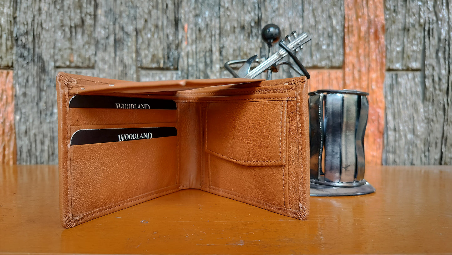 Woodland- Light Brown color Bi-fold first copy Wallet