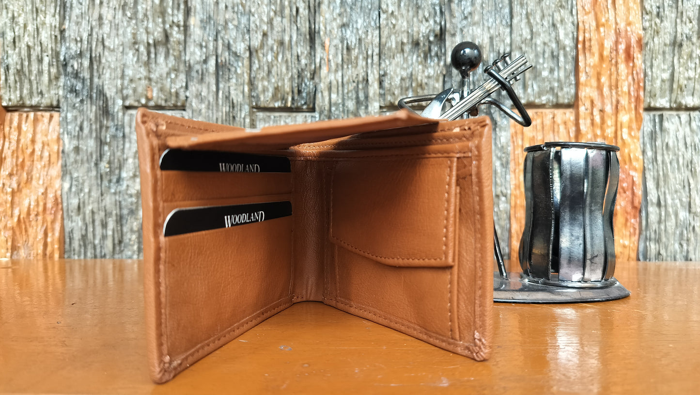 Woodland- Light Brown color Bi-fold first copy Wallet