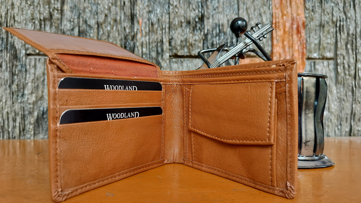 Woodland- Light Brown color Bi-fold first copy Wallet