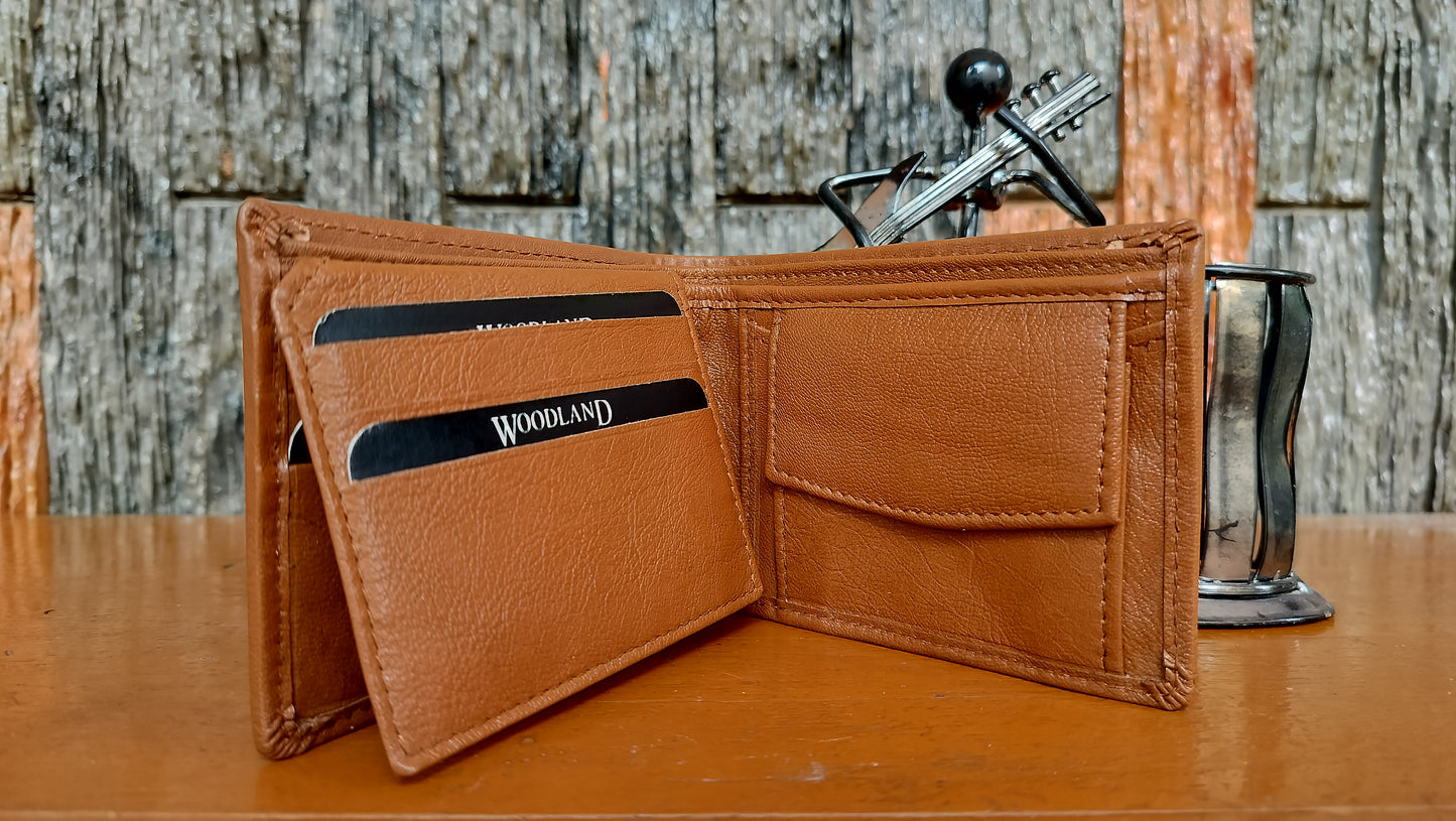 Woodland- Light Brown color Bi-fold first copy Wallet