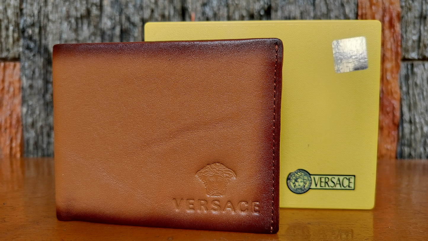 VERSAGE - premium Brown color Bi-fold first copy Wallet