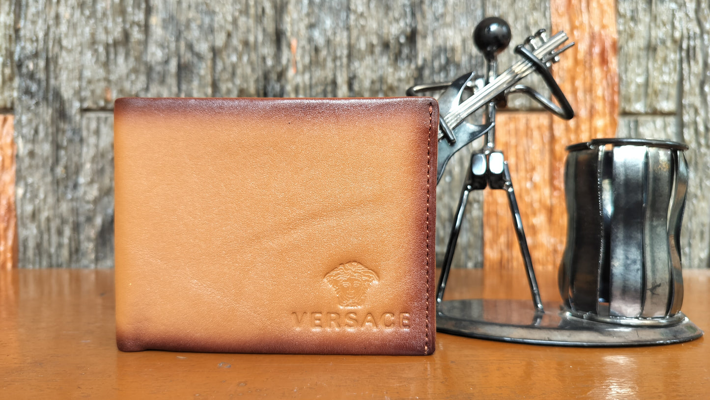 VERSAGE - premium Brown color Bi-fold first copy Wallet