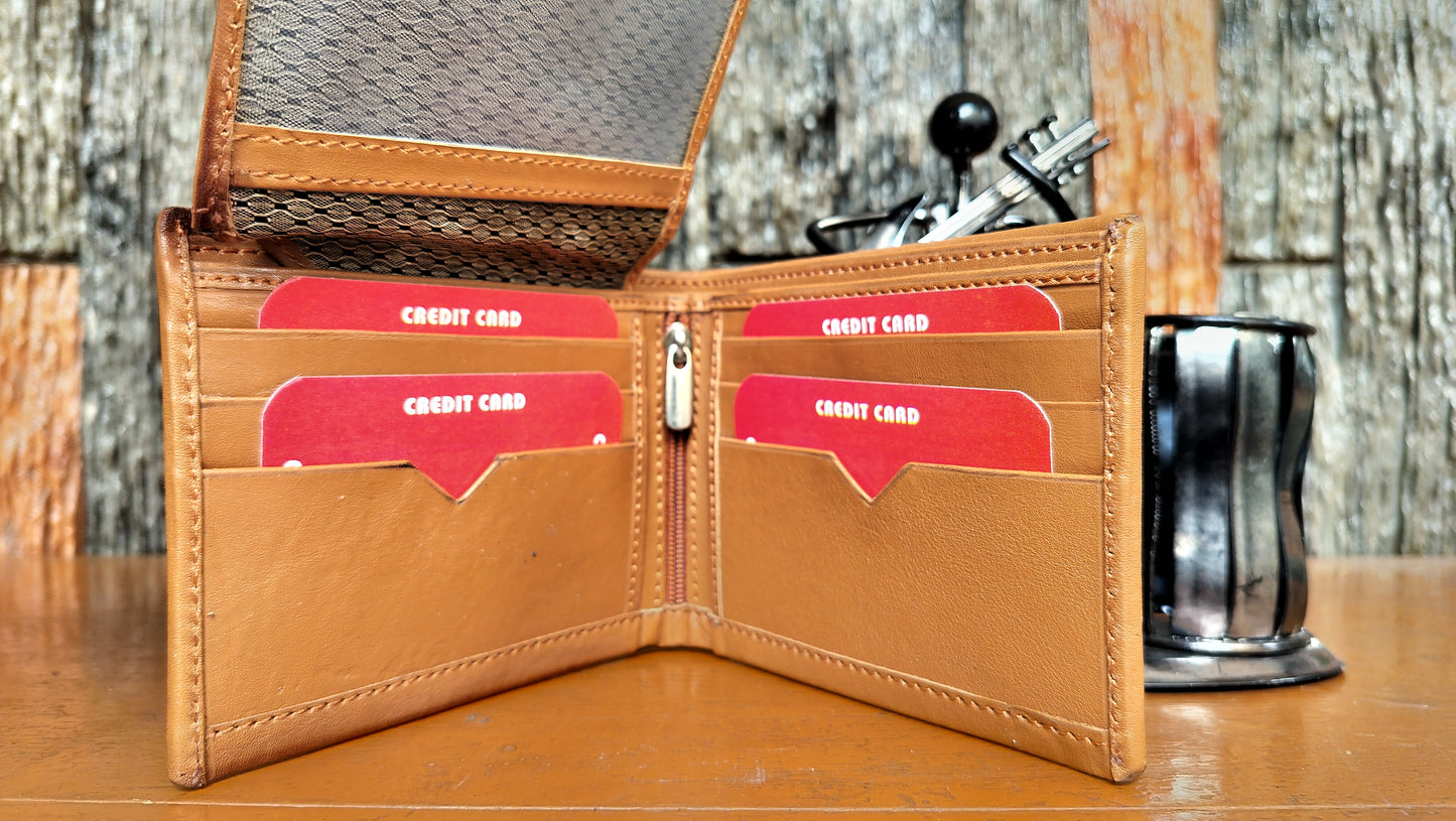 VERSAGE - premium Brown color Bi-fold first copy Wallet