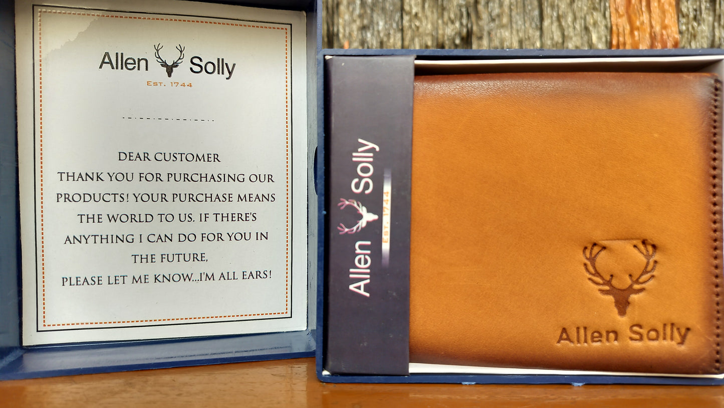 Allen Solly - premium double color brown Bi-fold first copy Wallet