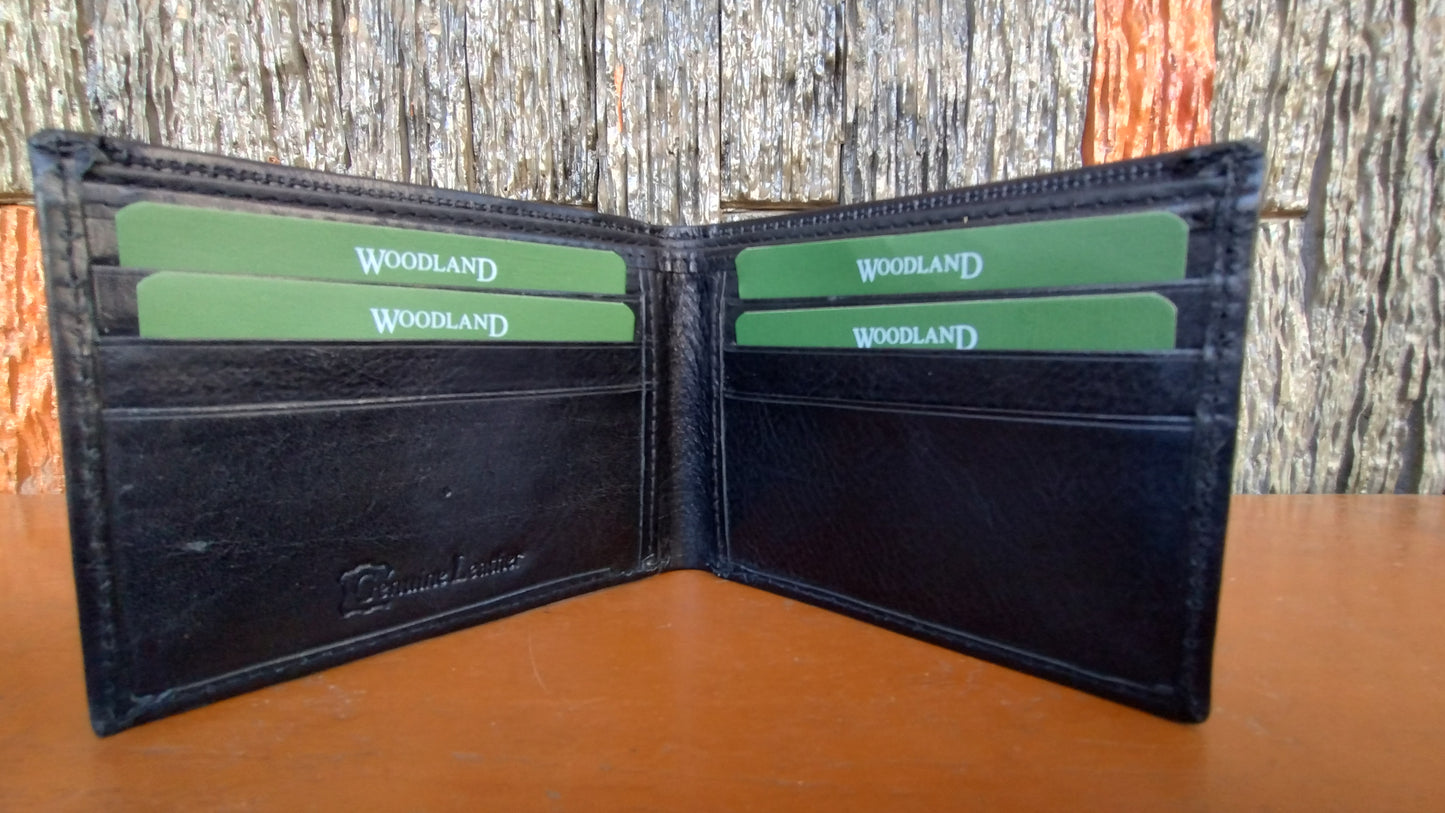 Woodland Black Bi-fold first copy Wallet