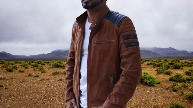 Retro special Brown handsome Leather Jacket (Unique design)