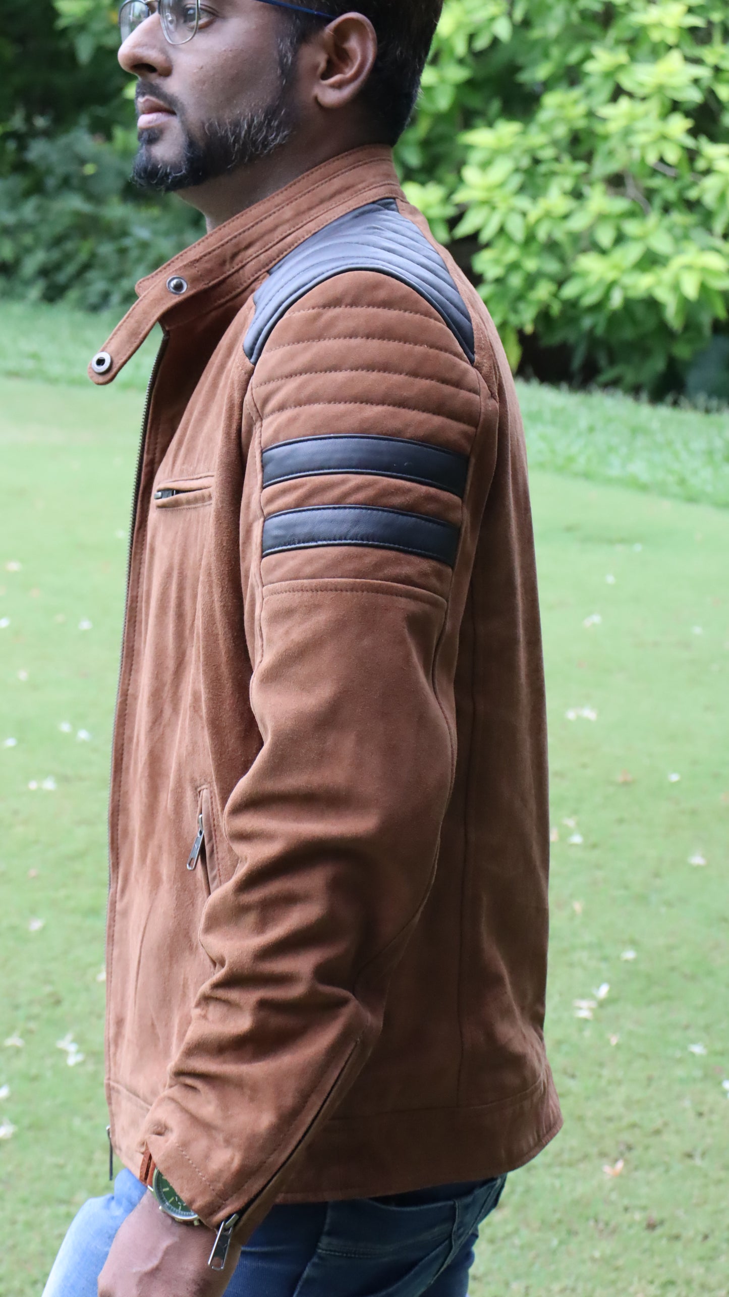 Retro special Brown handsome Leather Jacket (Unique design)