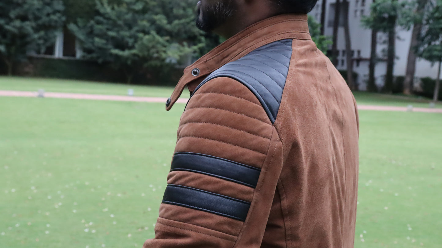 Retro special Brown handsome Leather Jacket (Unique design)